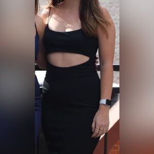 Black Cutout Maxi Dress